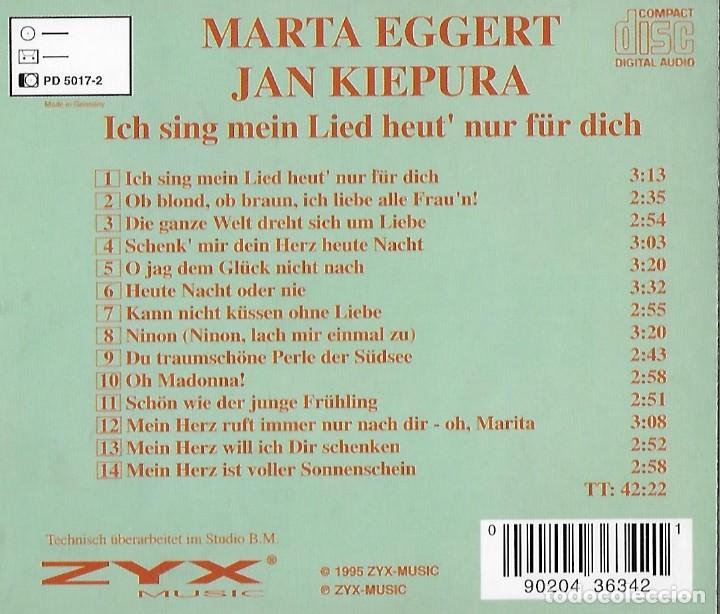 CDs de m&uacute;sica: MARTA EGGERT. JAN KIEPURA. CD - Foto 2