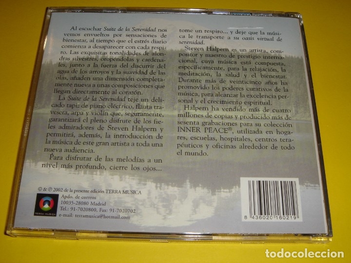 CDs de m&uacute;sica: STEVEN HALPERN / SUITE DE LA SERENIDAD / CD - Foto 2