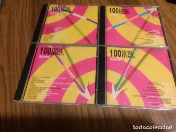 Musik-CDs: 100 EXITOS DEL POP ESPA&Ntilde;OL. CUATRO CD. BUEN ESTADO.