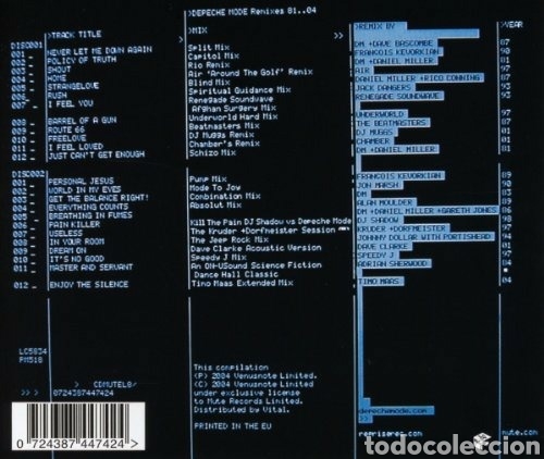 CDs de m&uacute;sica: Depeche Mode, Remixes 81 - 04 - Foto 3