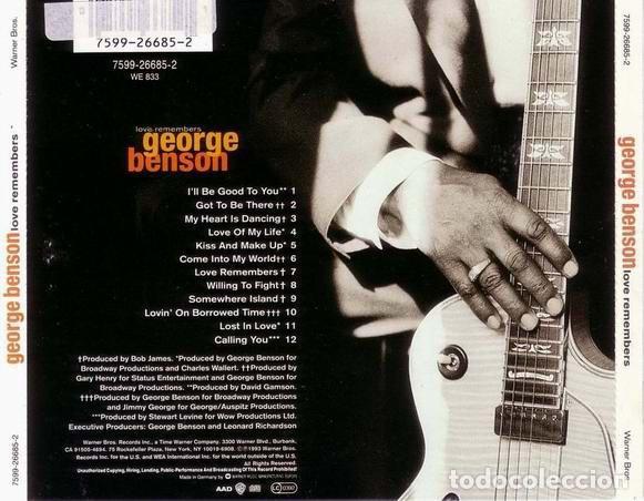 CDs de m&uacute;sica: George Benson - Love Remembers - CD - Foto 2