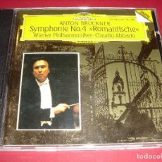 CDs de Música: ANTON BRUCKNER / SYMPHONIE NO. 4 / WIENER PHILHARMONIKER / CLAUDIO ABBADO / DEUTSCHE GRAMMOPHON CD . Lote 141475078