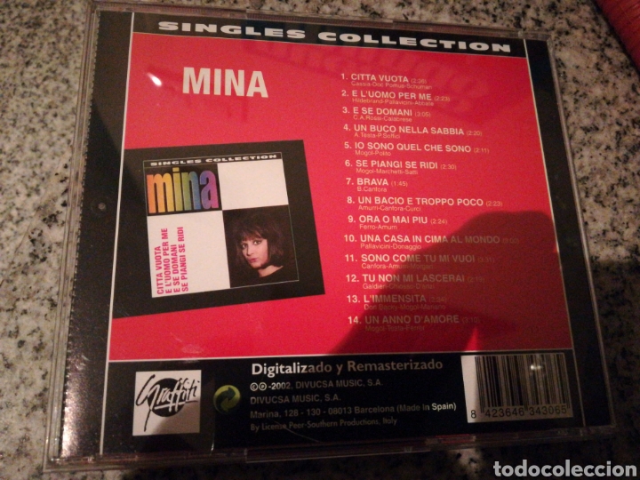 CDs de m&uacute;sica: Mina cd singles collection - Foto 2