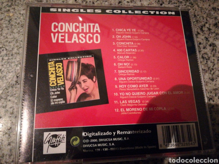CDs de m&uacute;sica: Concha Velasco cd singles collection 2000 - Foto 2