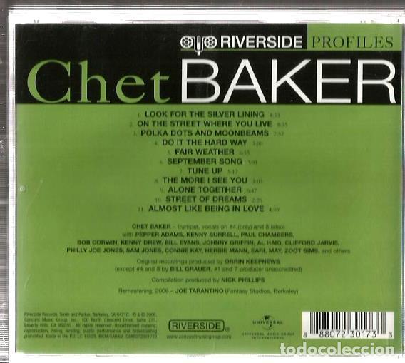 CDs de m&uacute;sica: CD CHET BAKER : RIVERSIDE PROFILES - Foto 2