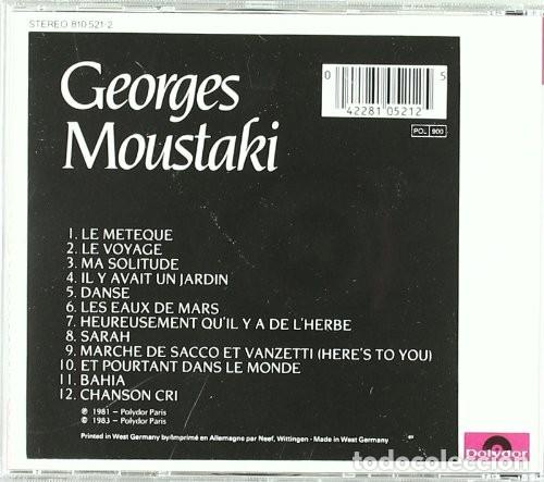 CDs de m&uacute;sica: Georges Moustaki - CD - Foto 2