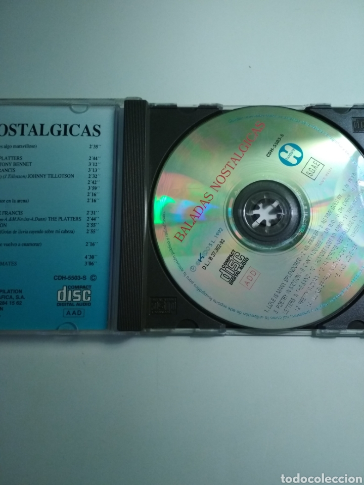 CDs de m&uacute;sica: Baladas nost&aacute;lgicas 1 - Foto 3