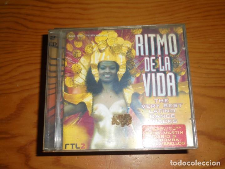 Musik-CDs: RITMO DE LA VIDA. THE VERY BEST LATINO DANCE TRACKS. 2 CD&acute;S. SONY, 1998. (#)