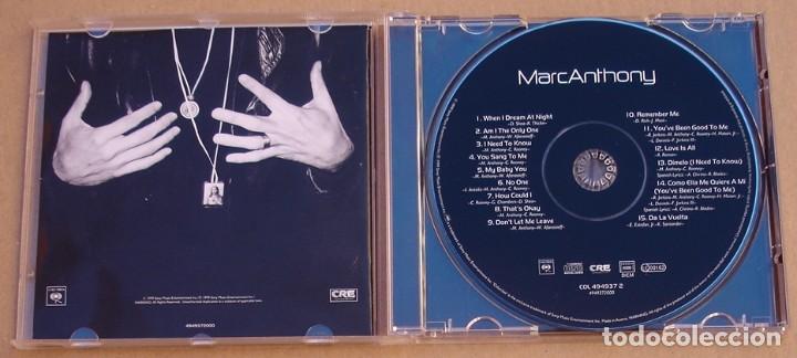 CDs de m&uacute;sica: MARC ANTHONY - MARC ANTHONY (CD) 1999 - 15 TEMAS - Foto 2