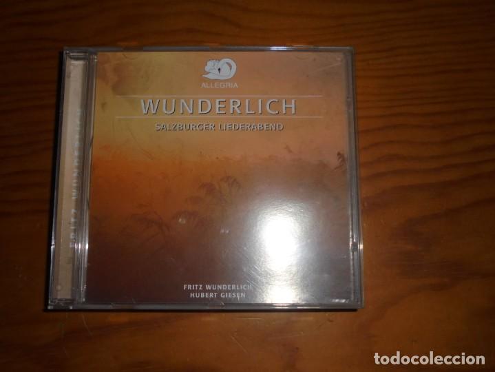 CDs de m&uacute;sica: FRITZ  WUNDERLICH.  SALZBURGER  LIEDERABEND. ALLEGRIA, 2003. CD. IMPECABLE - Foto 1