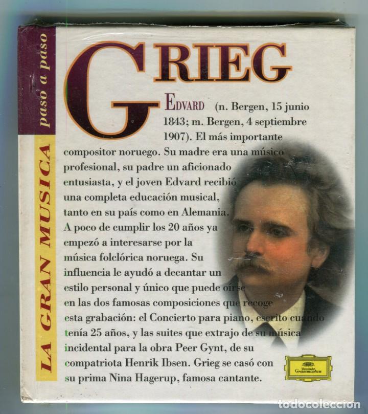 CDs de M&uacute;sica: GRIEG LA GRAN MUSICA PASO A PASO LIBRO+CD -DEUTSCHE GRAMMOPHON - (VER IMAGENES) NUEVO PRECINTADO