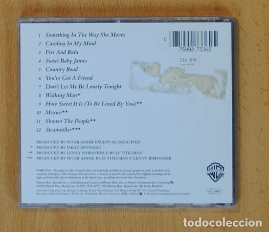 CDs de m&uacute;sica: JAMES TAYLOR - JAMES TAYLOR - CD - Foto 2