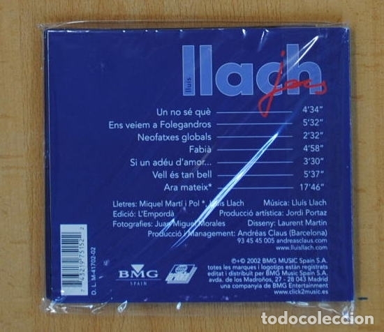 CDs de m&uacute;sica: LLUIS LLACH - JOCS - CD - Foto 2