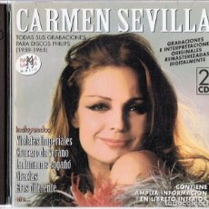 CDs de Música: CARMEN SEVILLA TODAS SUS GRABACIONES PARA DISCOS PHILIPS ( 1959 - 1965) ( 2 CD). Lote 142593446