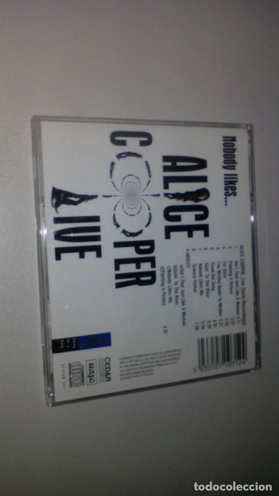 CDs de m&uacute;sica: ALICE COOPER - LIVE NOBODY LIKES - Foto 2