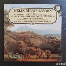 CDs de Música: FELIX MENDELSSOHN - EL SUEÑO DE UNA NOCHE DE VERANO - LP VINILO - GRANDES COMPOSITORES Nº 13 - 1981. Lote 142787134