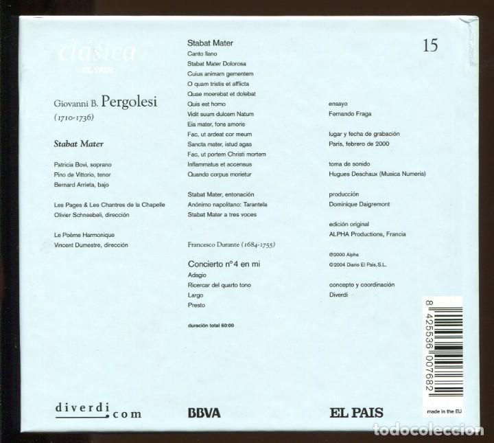 CDs de m&uacute;sica: Pergolesi. Stabat Mater.  libreto + cd. 2004 - Foto 2