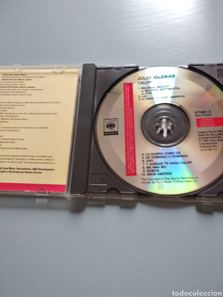 CDs de m&uacute;sica: Julio Iglesias. calor - Foto 3