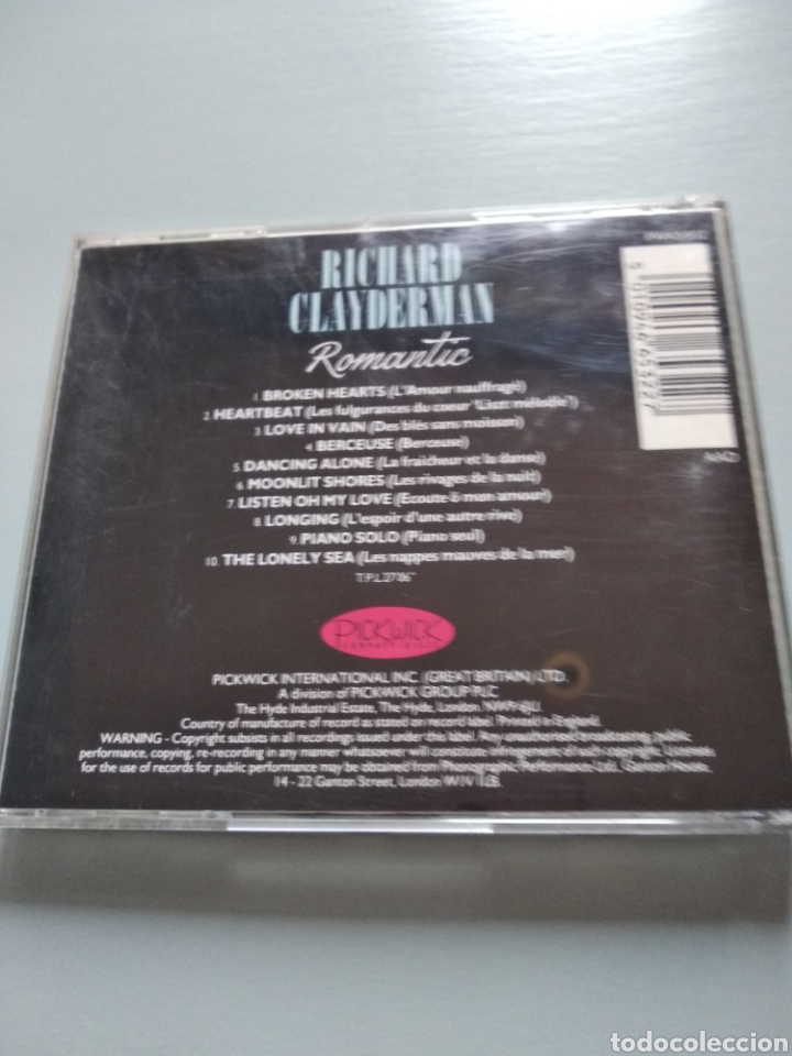 CDs de m&uacute;sica: Richard Clayderman. Romantic - Foto 2