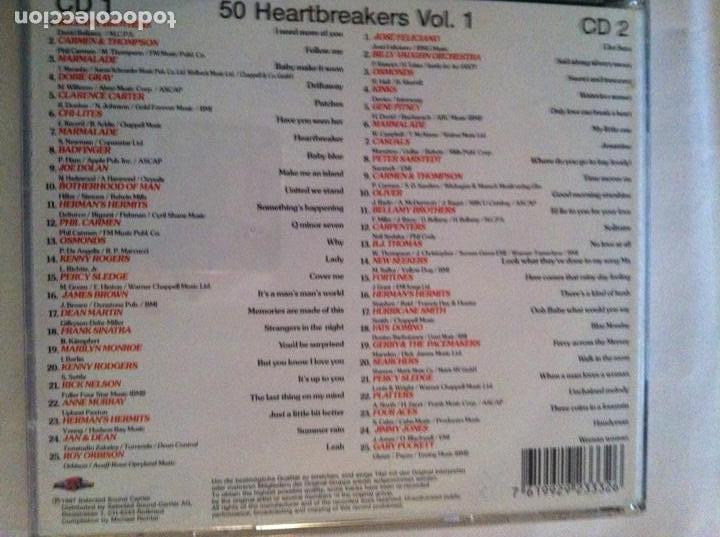 CDs de m&uacute;sica: 50 heartbreakers - 3 box x 2 CD cada uno - 150 canciones - Foto 2