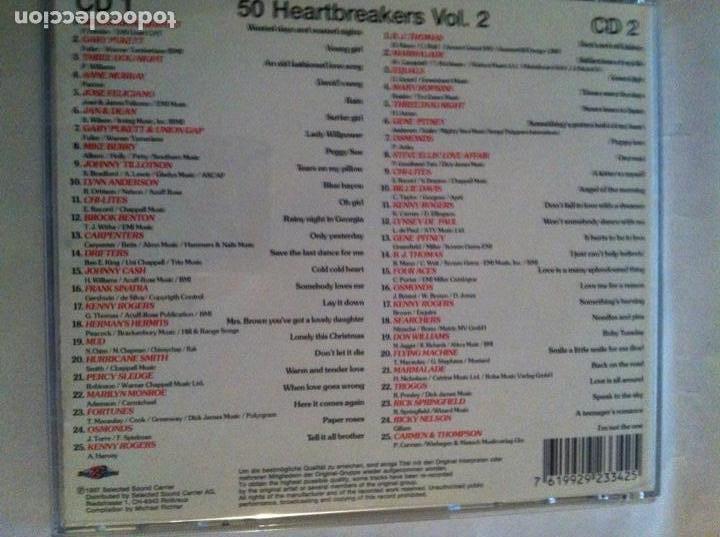 CDs de m&uacute;sica: 50 heartbreakers - 3 box x 2 CD cada uno - 150 canciones - Foto 3