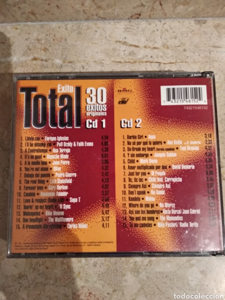 CDs de m&uacute;sica: Exito Total. 30 &Eacute;xitos Originales - Foto 2