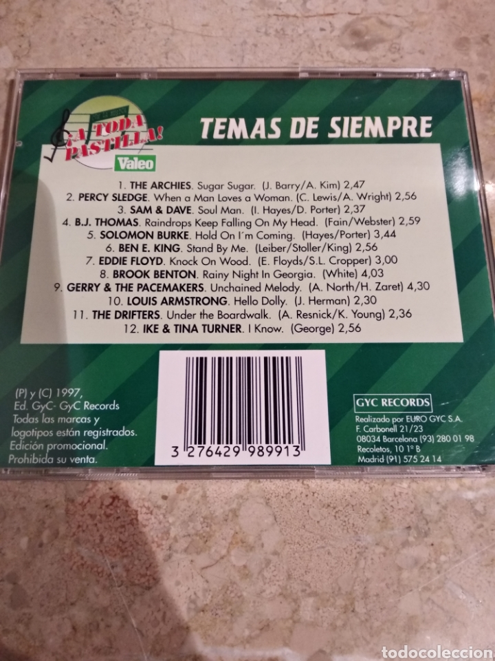 CDs de m&uacute;sica: Temas de siempre, a toda pastilla - Foto 2