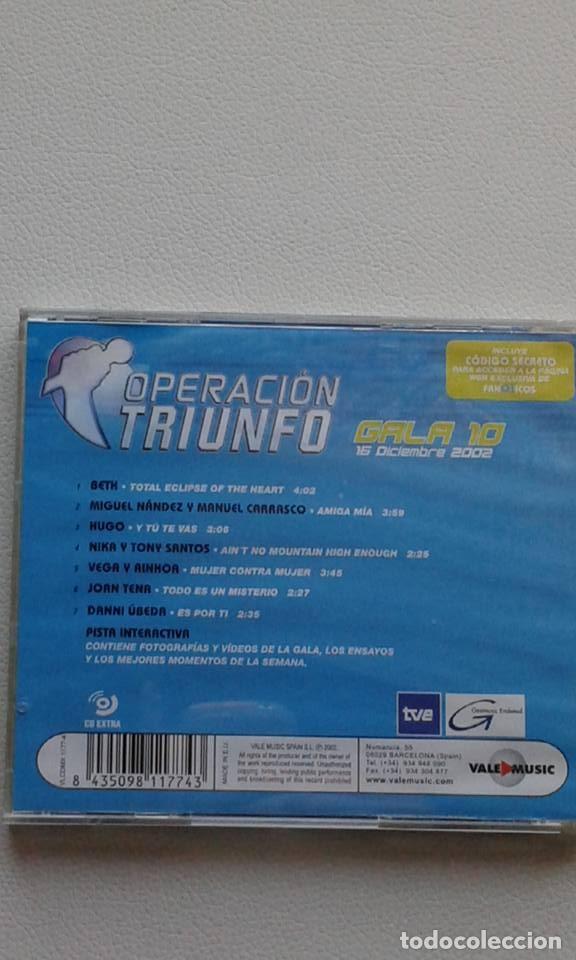 CDs de m&uacute;sica: OPERACI&Oacute;N TRIUNFO  2002     GALA 10CD - Foto 2