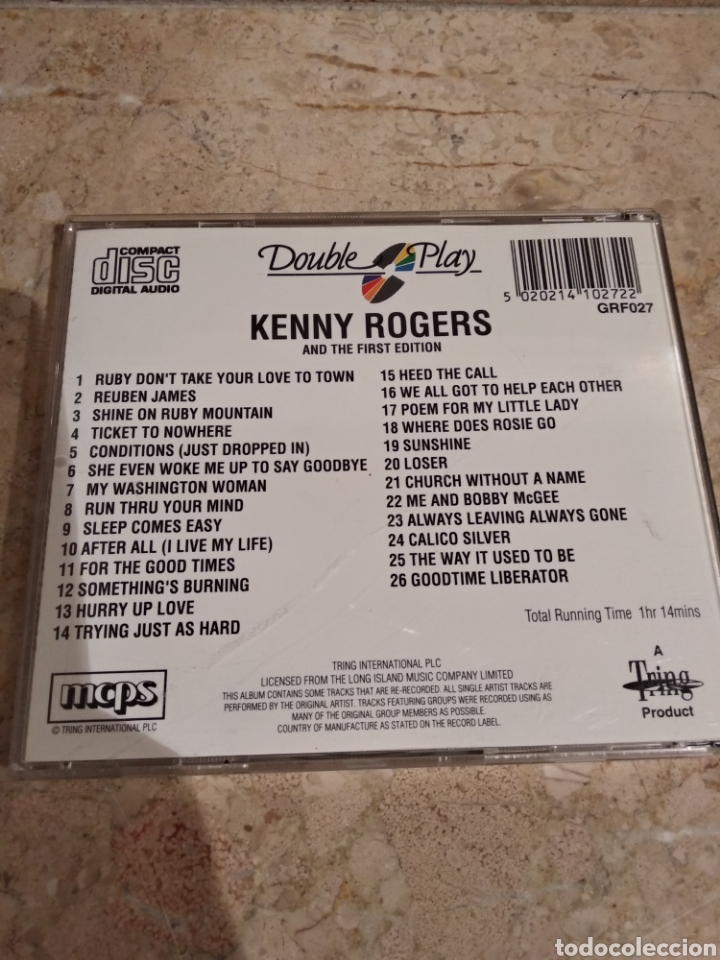CDs de m&uacute;sica: Kenny Rogers. Double play - Foto 3