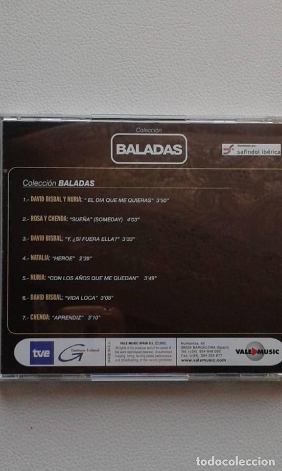 CDs de m&uacute;sica: OPERACI&Oacute;N TRIUNFO 1&ordf; EDICI&Oacute;N    BALADAS - Foto 2