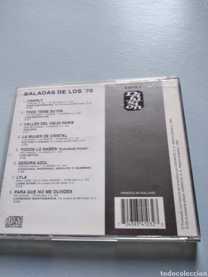 CDs de m&uacute;sica: Baladas de los 70 - Foto 3