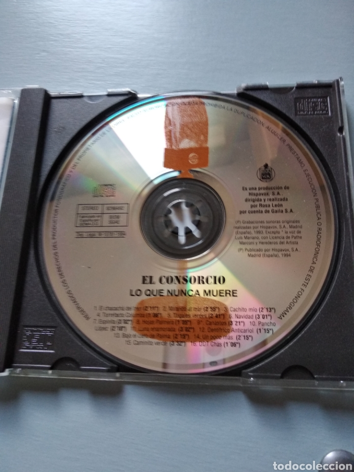 CDs de m&uacute;sica: El consorcio. Lo que nunca muere - Foto 3