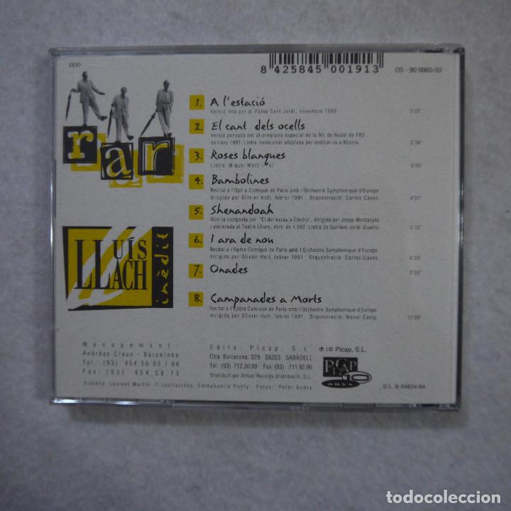 CDs de m&uacute;sica: LLU&Iacute;S LLACH - RAR - CD 1994 - Foto 3