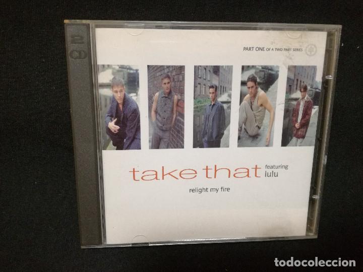 CDs de m&uacute;sica: CD MAXI - TAKE THAT - FEAUTURING LULU - RELIGHT MY FIRE - Foto 1