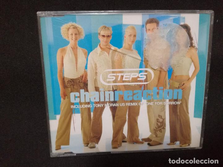 CDs de m&uacute;sica: CD MAXI - STEPS - CHAIN REACTION - Foto 1