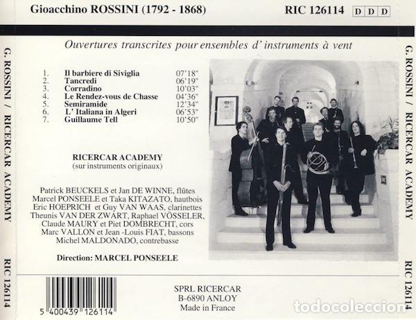 CDs de m&uacute;sica: Gioacchino Rossini, Ricercar Academy &lrm;&ndash; Ouvertures - Foto 2