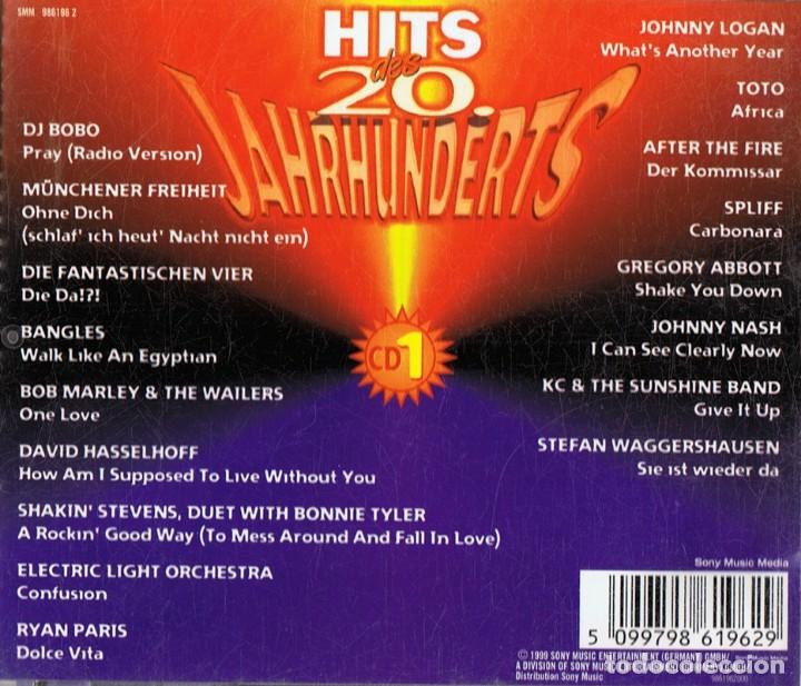 CDs de m&uacute;sica: HITS DES 20 JAHRHUNDERTS CD N&ordm; 1 - Foto 2