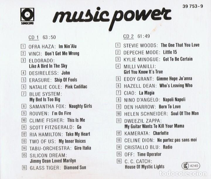 CDs de m&uacute;sica: MUSIC POWER  ( 2 CD) - Foto 2