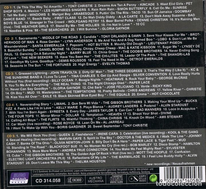 CDs de m&uacute;sica: 100 HITS 70&acute;S & 80&acute;S HITS ( 5 CD BOX) - Foto 8