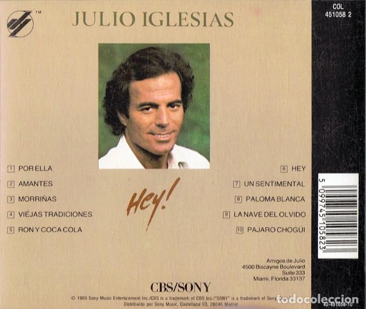 CDs de m&uacute;sica: JULIO IGLESIAS HEY! - Foto 2