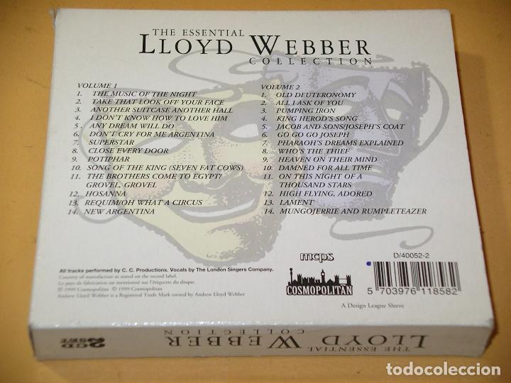 CDs de m&uacute;sica: Andrew Lloyd Webber, Essential Collection, con dos CD, doble - Foto 2
