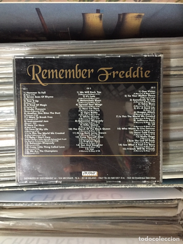 CDs de m&uacute;sica: Remember Freddie. Queen. On Stage Records. 3CDs - Foto 3