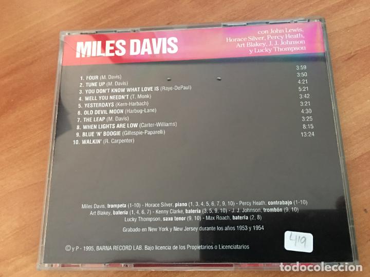 CDs de m&uacute;sica: MILES DAVIS (JAZZ & BLUES) CD 10 TRACK (CDIM2) - Foto 3