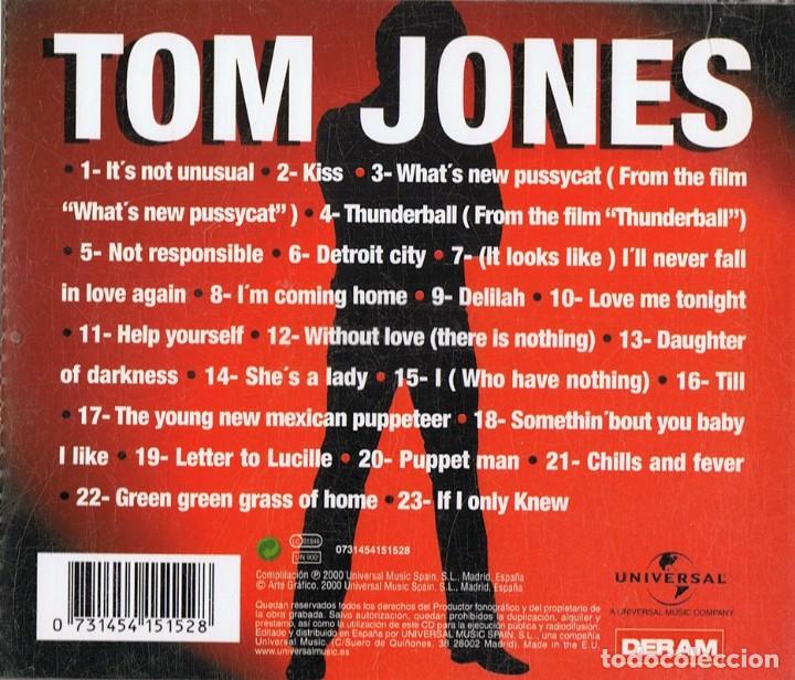 CDs de m&uacute;sica: TOM JONES GOLD GREATEST HITS - Foto 2