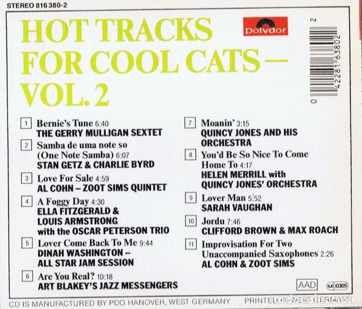 CDs de m&uacute;sica: HOT TRACKS FOR COOL CATS VOL 2 - Foto 2