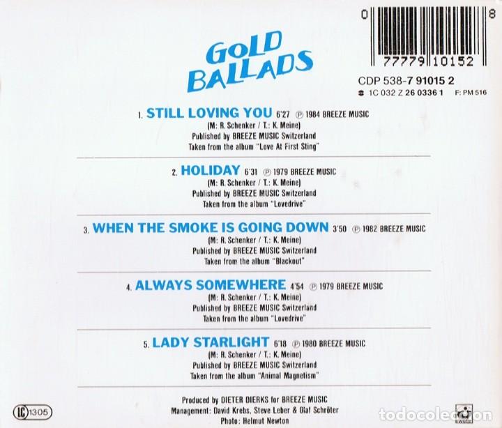 CDs de m&uacute;sica: SCORPIONS GOLD BALLADS - Foto 2