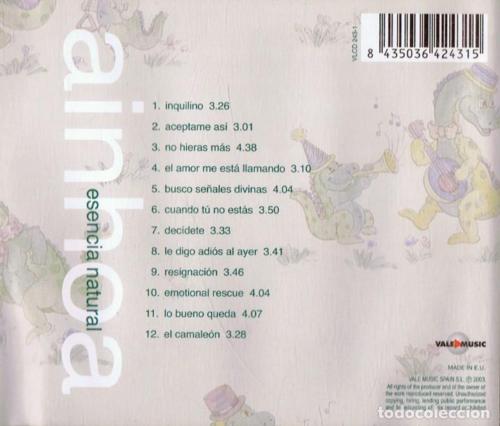 CDs de m&uacute;sica: AINHOA ESENCIA NATURAL - Foto 2