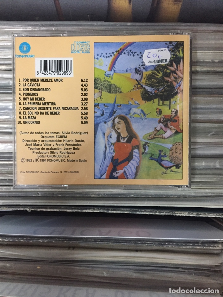 CDs de m&uacute;sica: Unicornio. Silvio Rodriguez - Foto 2