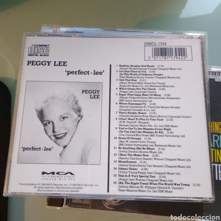 CDs de m&uacute;sica: Peggy Lee &ndash; Perfect-Lee - Foto 5
