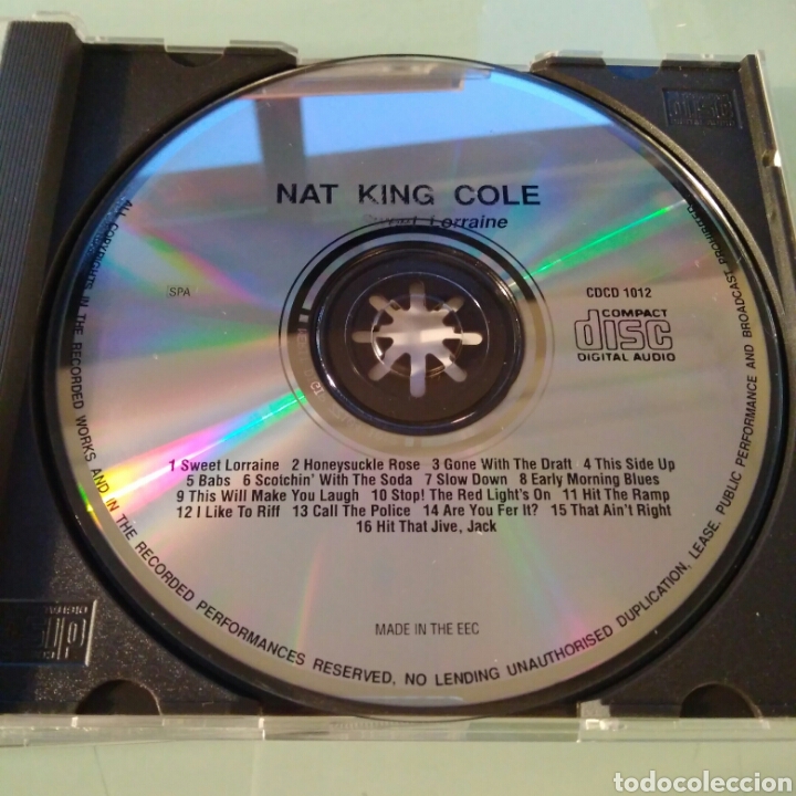 CDs de m&uacute;sica: Nat King Cole &ndash; Sweet Lorraine - Foto 2